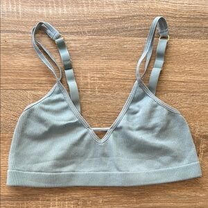 Lively Light Blue Women's Ribbed Bralette Size M
